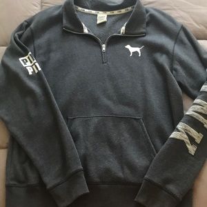 Dark gray VS Pink pullover